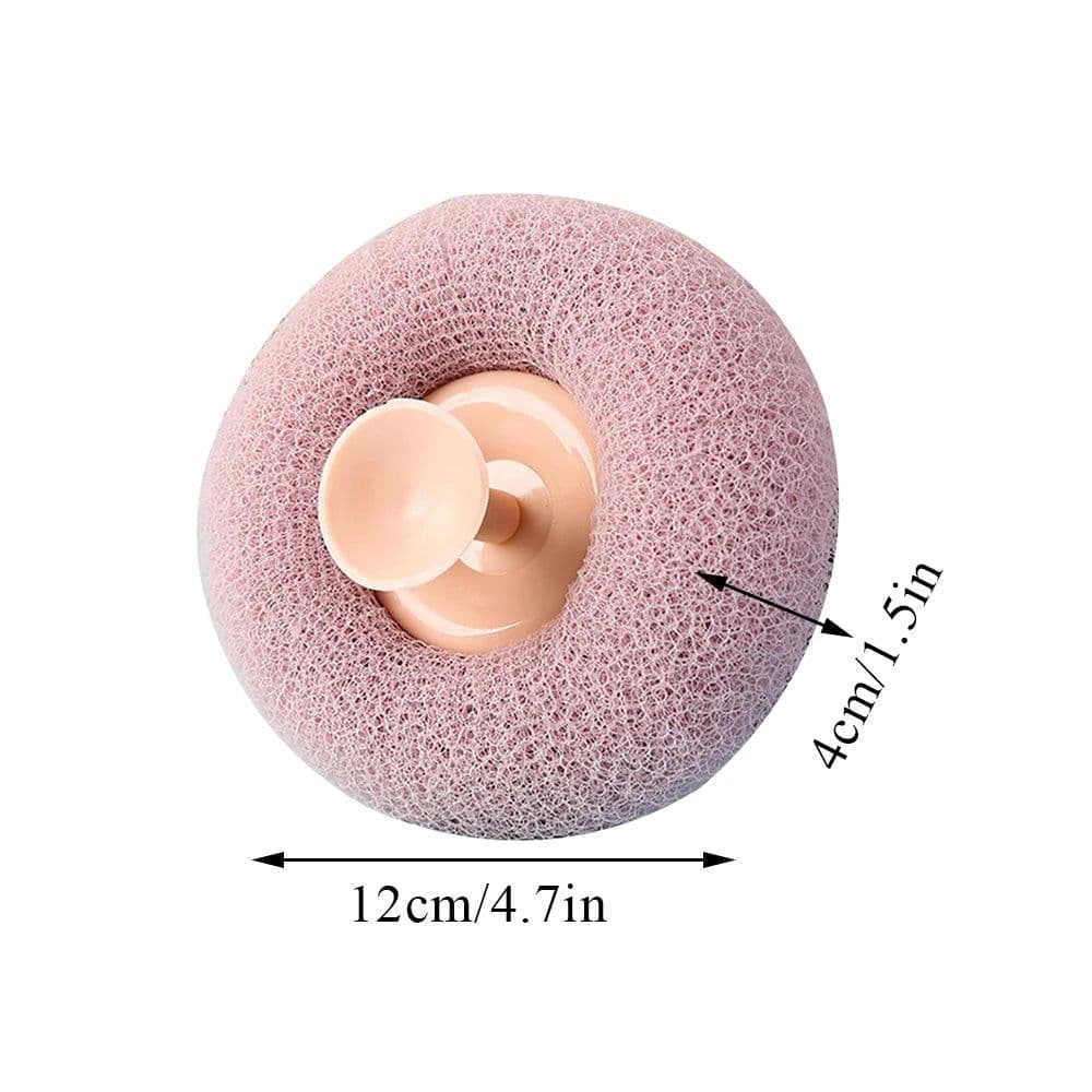 image-Round Soft Mesh Handheld Bath Sponge Balls Cleaning Brush Shower Body Cleaner Exfoliat Scrubbers Bath Ball Bathroom Accessories