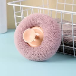 image-Round Soft Mesh Handheld Bath Sponge Balls Cleaning Brush Shower Body Cleaner Exfoliat Scrubbers Bath Ball Bathroom Accessories