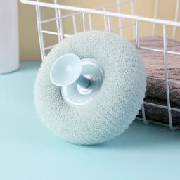 image-Round Soft Mesh Handheld Bath Sponge Balls Cleaning Brush Shower Body Cleaner Exfoliat Scrubbers Bath Ball Bathroom Accessories