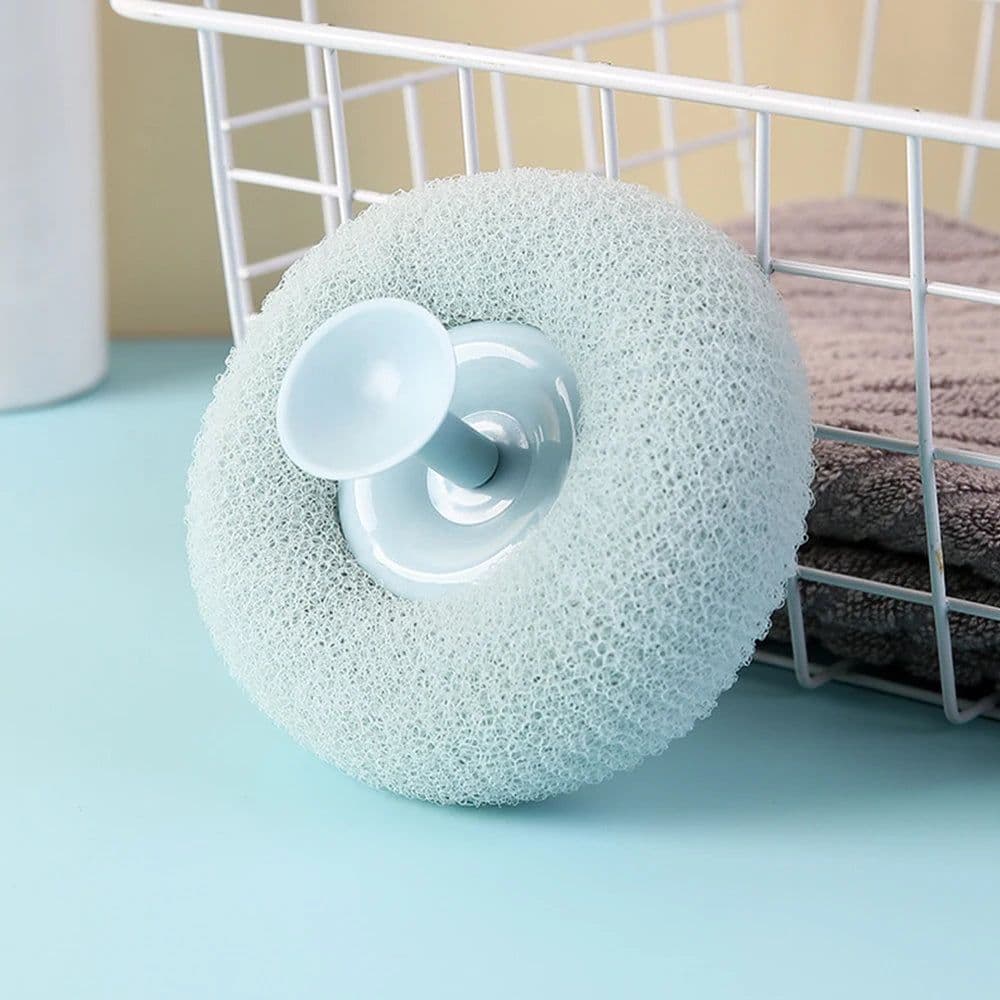 image-Round Soft Mesh Handheld Bath Sponge Balls Cleaning Brush Shower Body Cleaner Exfoliat Scrubbers Bath Ball Bathroom Accessories