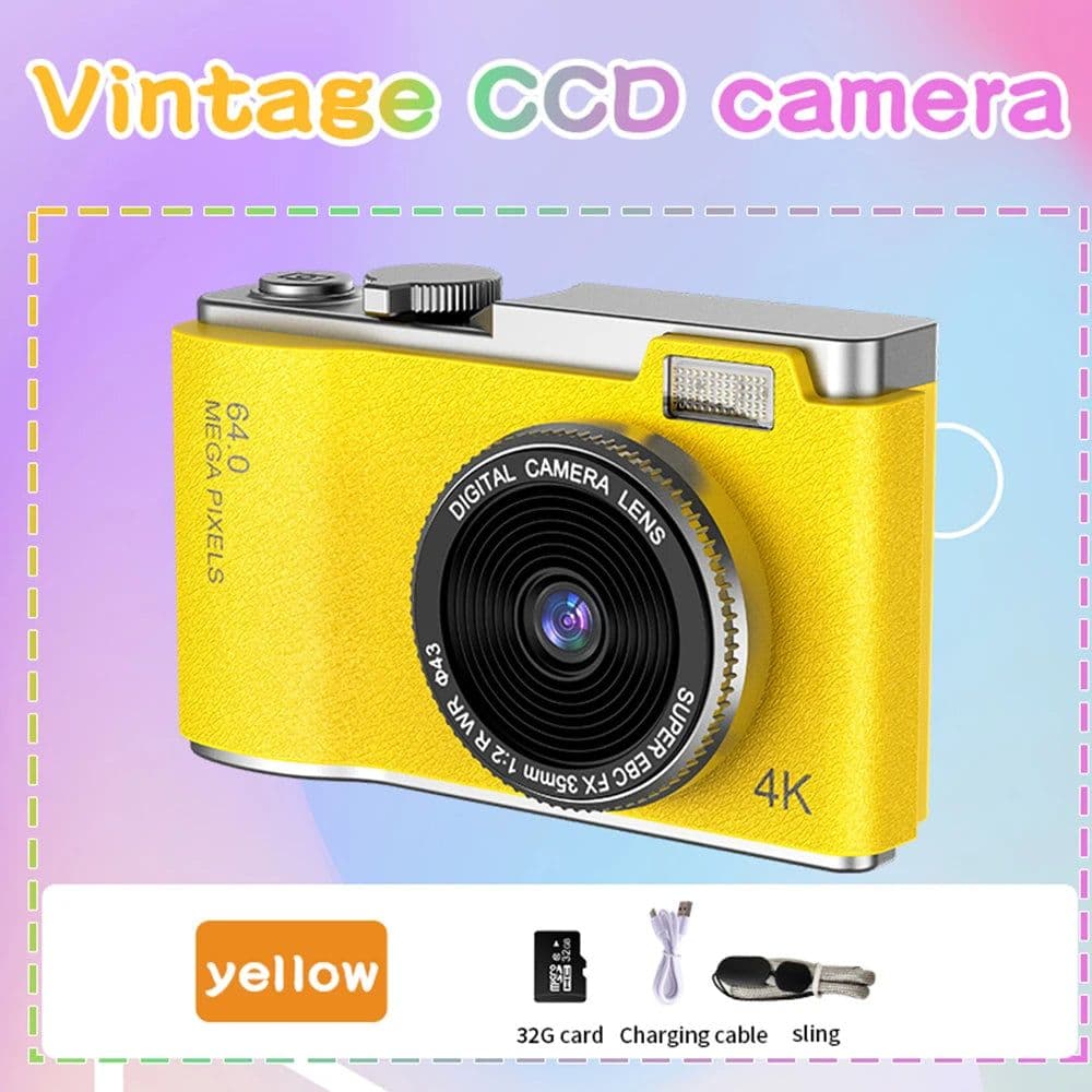 image-HD Digital Camera 4K 64MP Photography Camera Video Camcorder 2.4 inch Screen Camcorder for Photography for Kid Adult Beginners