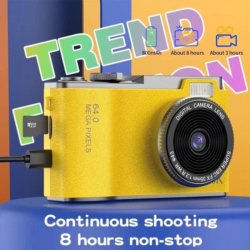 image-HD Digital Camera 4K 64MP Photography Camera Video Camcorder 2.4 inch Screen Camcorder for Photography for Kid Adult Beginners
