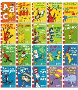 image-Random Send 5 Books/set Dr. Seuss Series Interesting Story Children's Picture English Reading Books Kids Learning Toys Children