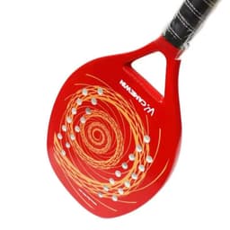 image-2021 New Professional Carbon Beach Tennis Racket Paddle Soft EVA Friction Face Raqueta With Bag Red Adult Sporting Goods Padel