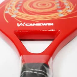 image-2021 New Professional Carbon Beach Tennis Racket Paddle Soft EVA Friction Face Raqueta With Bag Red Adult Sporting Goods Padel