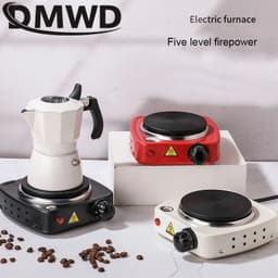 image-500W Electric Moka Coffee Heater No Radiation Cooking Hot Plate Milk Stove Oven Furnace Induction Cooker Mocha Surface 110V/220V