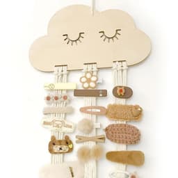 image-INS Weave Rainbow Baby Hair Clips Accessories Holder Princess Girls Hairpin Hairband Storage Pendant Jewelry Wall Ornaments