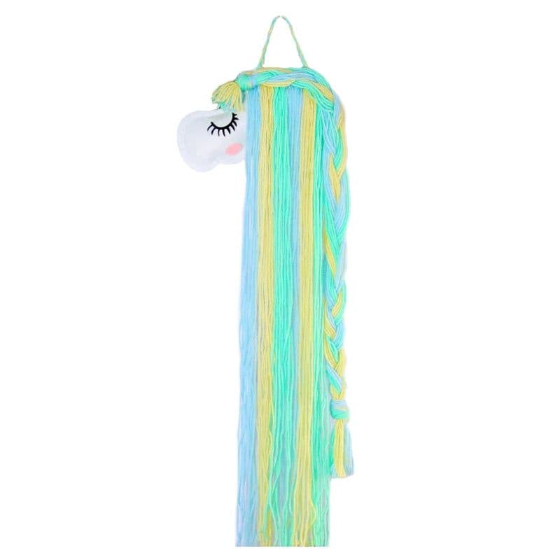 image-INS Weave Rainbow Baby Hair Clips Accessories Holder Princess Girls Hairpin Hairband Storage Pendant Jewelry Wall Ornaments
