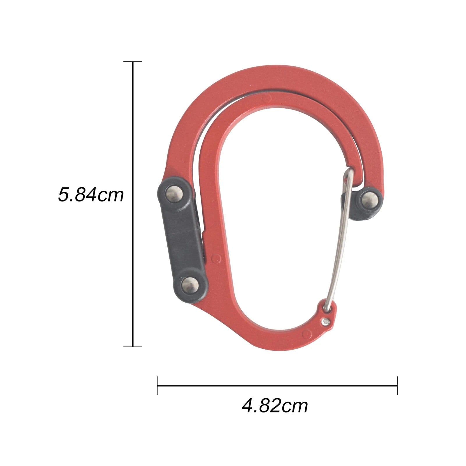 image-Hybrid Gear Clip - Carabiner Rotating Hook Clip Non-Locking Strong Clips for Camping Fishing Hiking Travel Backpack Out
