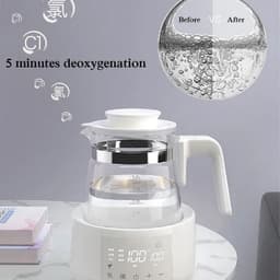 image-1.2L Infant Thermostatic Milk Regulator Baby Kettle Keep Warm 24 Hours Hot Water Smart Insulation Pot Milk Powder Warmer