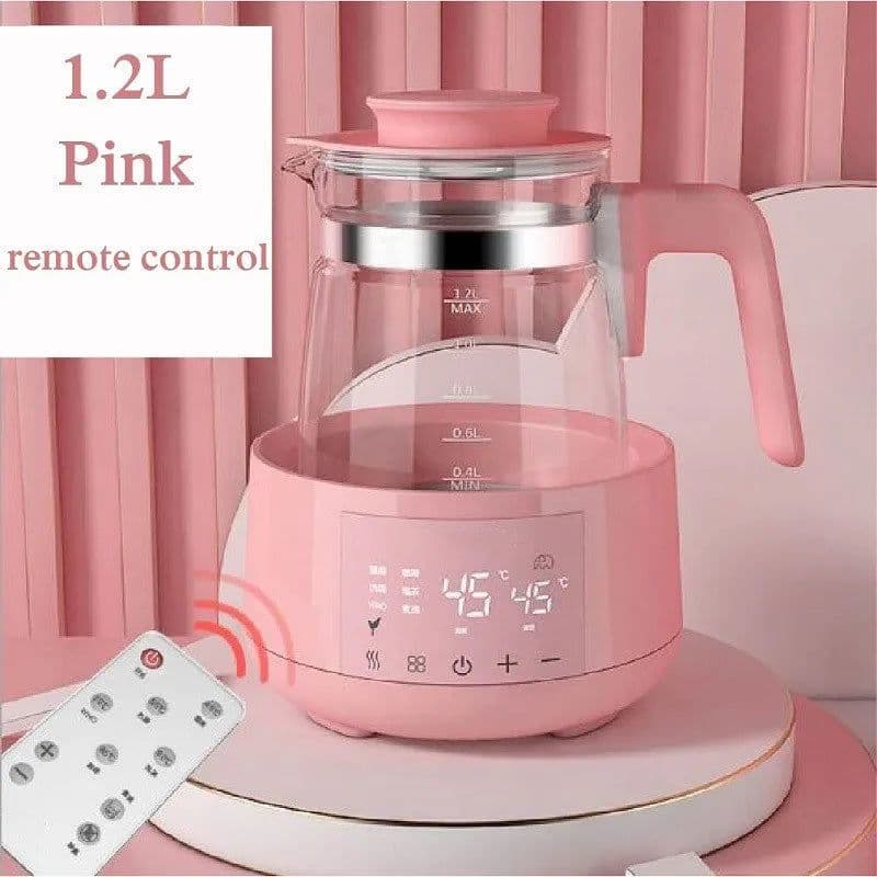 image-1.2L Infant Thermostatic Milk Regulator Baby Kettle Keep Warm 24 Hours Hot Water Smart Insulation Pot Milk Powder Warmer