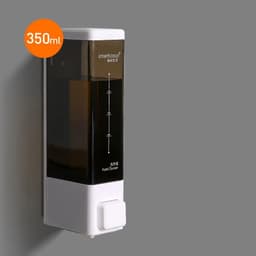 image-interhasa! Shampoo Dispenser Wall Soap Dispenser Shower Dispenser Chrome Finish Square Liquid Soap Bottle Bathroom Accessories
