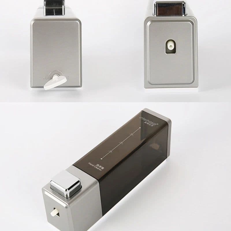 image-interhasa! Shampoo Dispenser Wall Soap Dispenser Shower Dispenser Chrome Finish Square Liquid Soap Bottle Bathroom Accessories
