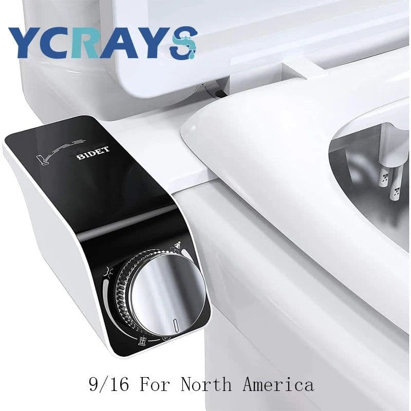 image-Bidet Toilet Seat Attachment Non-Electric Self-Cleaning Dual Nozzles Wash Hot Cold Mixer Water Lady Bathroom Accessories Sprayer