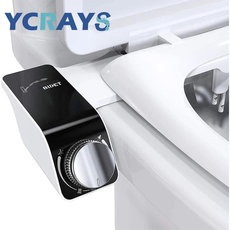 image-Bidet Toilet Seat Attachment Non-Electric Self-Cleaning Dual Nozzles Wash Hot Cold Mixer Water Lady Bathroom Accessories Sprayer