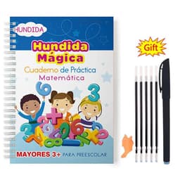 image-Learning Books for Children Spanish Calligraphy Notebook English Montessori Magic Book Mathematical Copybooks Notebooks Kids