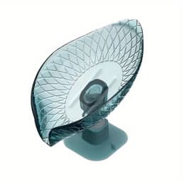 image-1Pc Leaf Design Drain Soap Box with Suction Cup Decorative Plastic Self Draining Bathroom Soap Tray Bathroom Organizers Storage