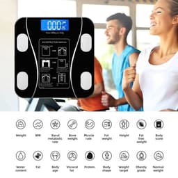 image-Body Fat Scale Smart Wireless Digital Bathroom Weight Scale Body Composition Analyzer with Smartphone App Bluetooth USB Charging
