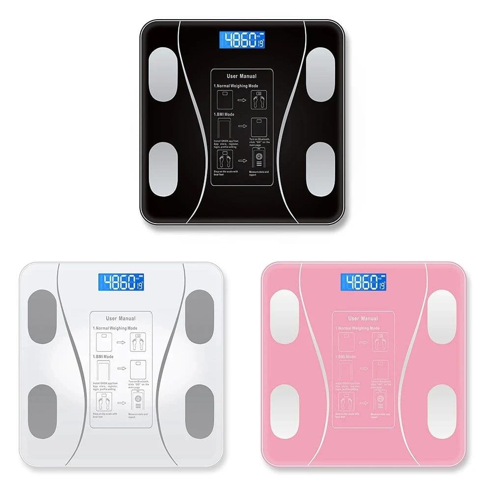 image-Body Fat Scale Smart Wireless Digital Bathroom Weight Scale Body Composition Analyzer with Smartphone App Bluetooth USB Charging