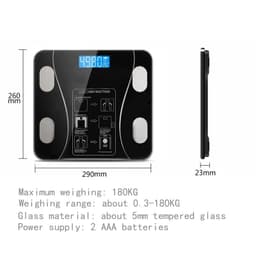 image-Body Fat Scale Smart Wireless Digital Bathroom Weight Scale Body Composition Analyzer with Smartphone App Bluetooth USB Charging