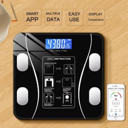 image-Body Fat Scale Smart Wireless Digital Bathroom Weight Scale Body Composition Analyzer with Smartphone App Bluetooth USB Charging