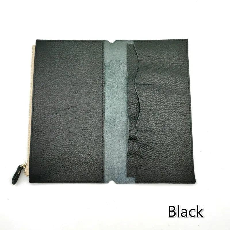 image-Fromthenon Litchi Grain Leather Travelers Notebook Card Bag Storage Bag For Midori Traveler's Notebook Business Gift Stationery