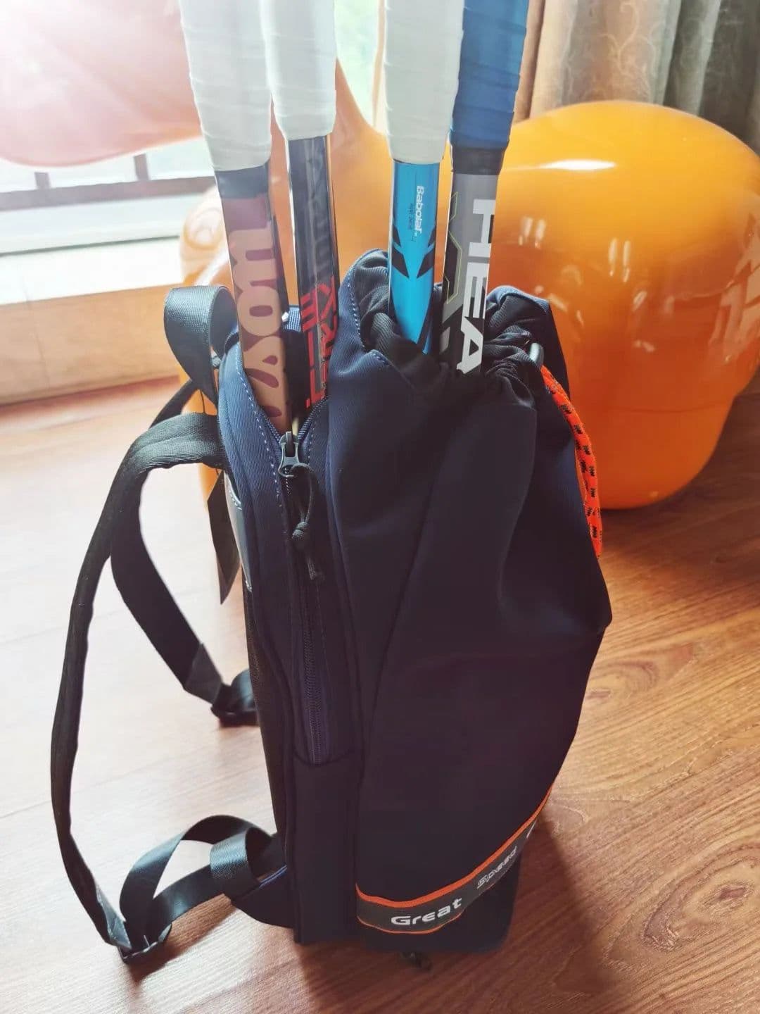 image-2023 Original Tennis Backpack Men Women Sports Bag Children Youth Padel Bag Badminton Backpack Tennis Racket Bag With Shoe Bag