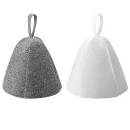 image-Anti Heat Sauna Hat Thicken Wool Felt Shower Cap Hair Turban Quickly Towel Drying Towel Hats Sauna Bathroom Accessories