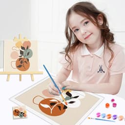 image-GATYZTORY DIY Numbers Painting Kit Kids Image Paint By Numbers Hand Painted Coloring By Numbers Unique Gift For Children 20x20cm