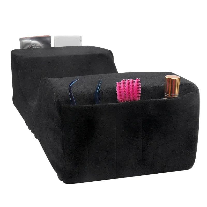 image-Lash Pillow Neck Support Eyelash Soft Pillow Grafting Eyelashes Memory Foam Eyelash Extension Pillow With Pocket Makeup Salon