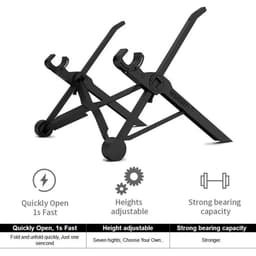 image-NEXSTAND K2 Laptop Stand Folding Portable Laptop Stand Viewing Angle Height Adjustable Bracket Laptop Accessories Notebook Stand