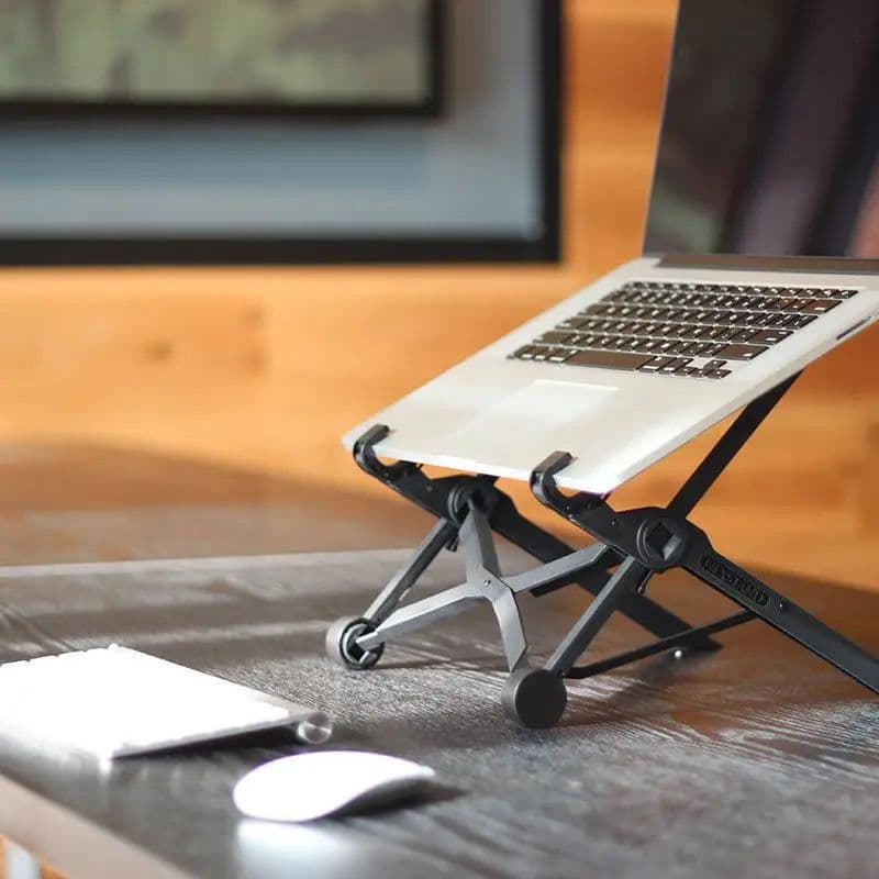 image-NEXSTAND K2 Laptop Stand Folding Portable Laptop Stand Viewing Angle Height Adjustable Bracket Laptop Accessories Notebook Stand