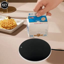image-Mini USB Heating Coaster Portable Milk Coffee Heater Intelligent Thermostatic Coaster Type-c Thermal Insulation Coaster
