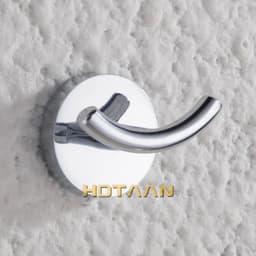 image-Robe Hook,Clothes Hook,Stainless steel Construction with Chrome finish,Bathroom hook Bathroom Accessories,10902-B