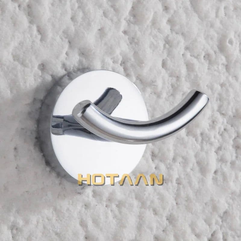 image-Robe Hook,Clothes Hook,Stainless steel Construction with Chrome finish,Bathroom hook Bathroom Accessories,10902-B