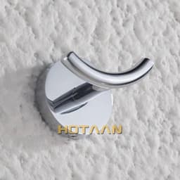 image-Robe Hook,Clothes Hook,Stainless steel Construction with Chrome finish,Bathroom hook Bathroom Accessories,10902-B