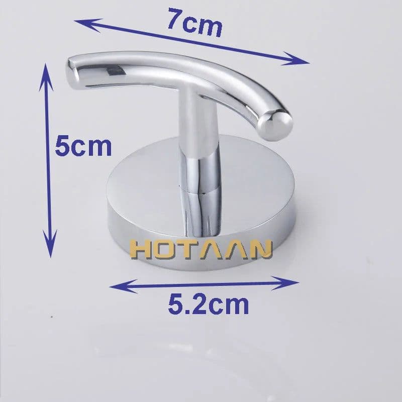 image-Robe Hook,Clothes Hook,Stainless steel Construction with Chrome finish,Bathroom hook Bathroom Accessories,10902-B