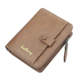 image-Fashion Men Wallets High Quality PU Leather Zipper Short Design Card Holder Male Purse with Coin Pockett Holder Men Wallets