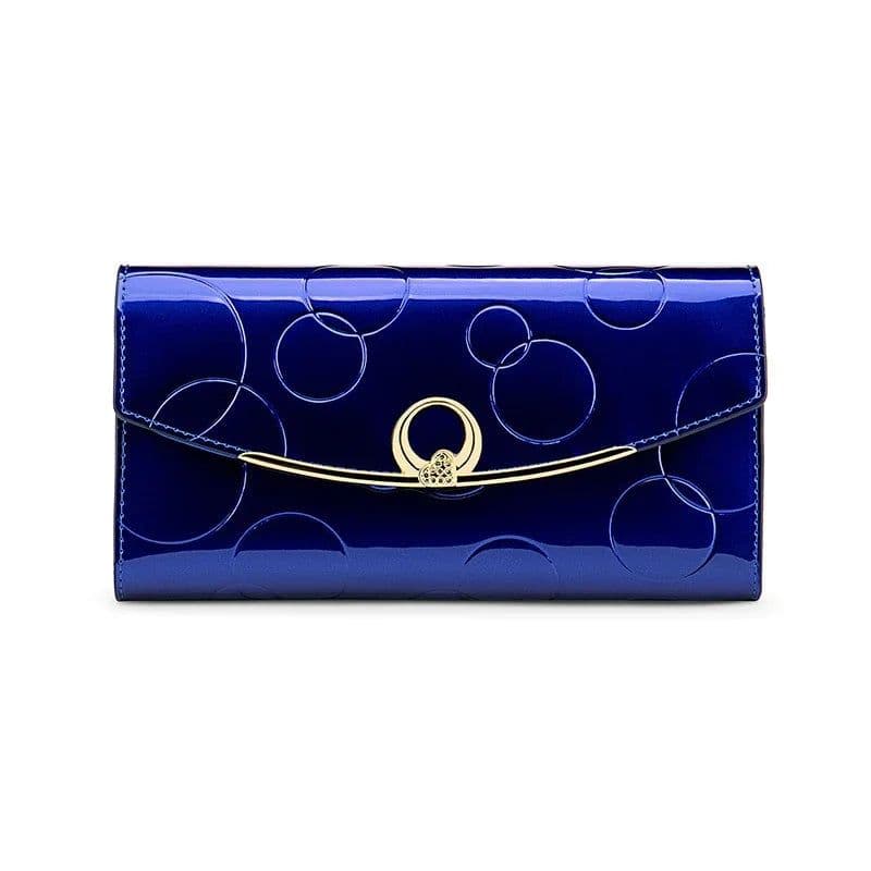 image-Genuine Leather Walletsfor Women Luxury Designer Purses RFID Card Holder Women's Long Handbag High Quality Ladies Gift