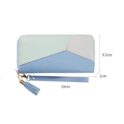 image-Fashion Zipper Wallets Women's Long Purses Handbags Coin Purse Cards Holder PU Leather Billfold Wallet