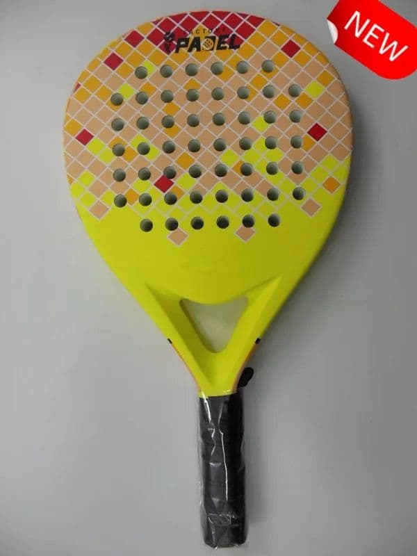 image-New Carbon Beach Tennis Racket Professional Beach Racket Padel Good Quality Carbon Fiber EVA Stretch Beach Racket with Padel Bag
