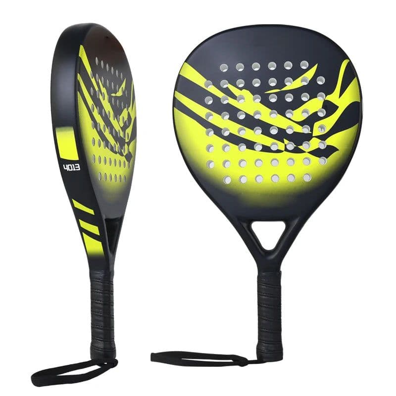 image-New Carbon Beach Tennis Racket Professional Beach Racket Padel Good Quality Carbon Fiber EVA Stretch Beach Racket with Padel Bag