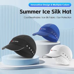 image-WEST BIKING Summer Cycling Caps Sun Visor UV Protection Smiling Face Pattern Reflective Helmet Inner Hats Cooling Sport Gear