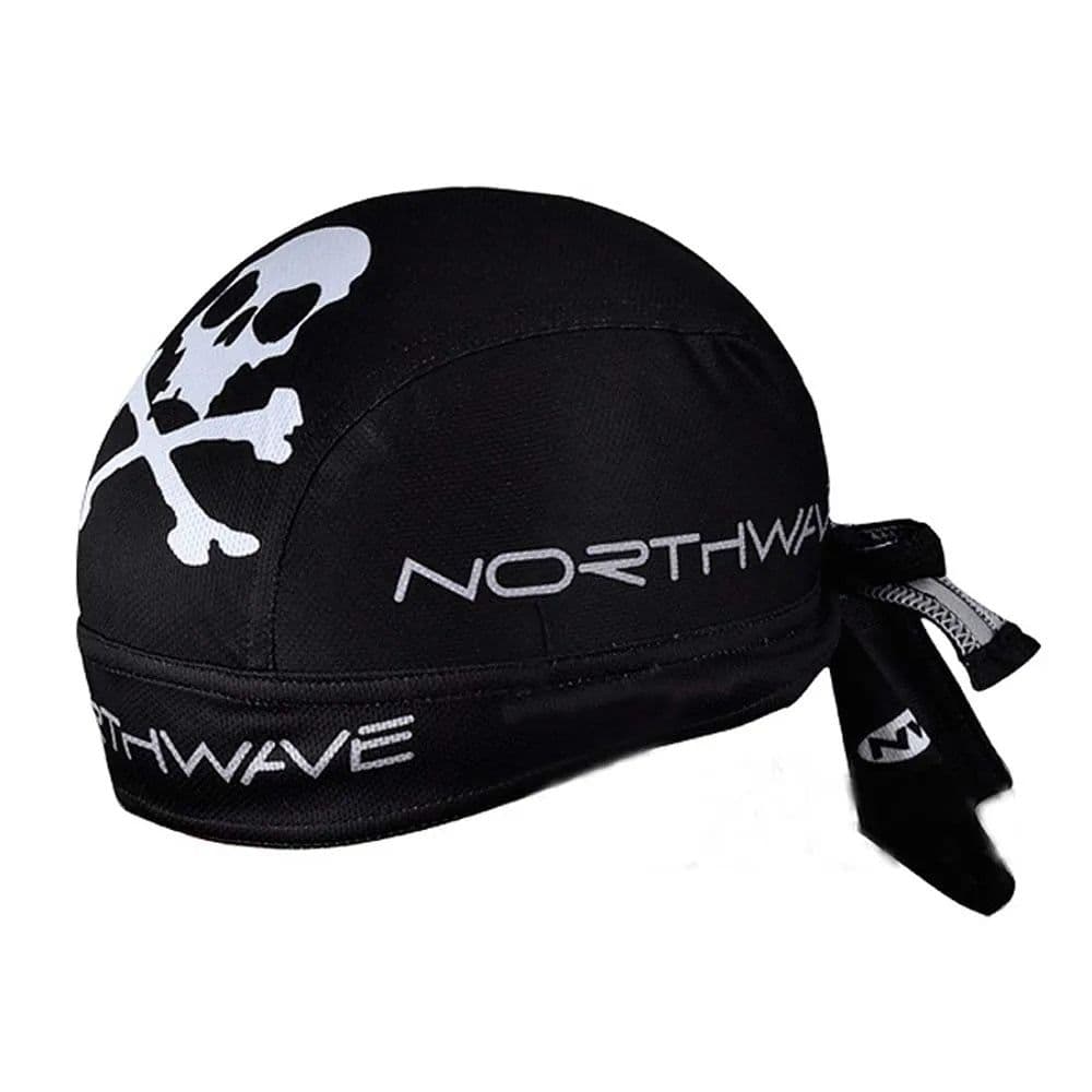 image-New Black Cycling Bicycle Bike Outdoor Sports Pirate Hat Cap Sport Headband Bandana Men Headscarf Quick Dry Head Covers