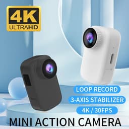 image-2023 New WIFI 4K HD Thumb Action Camera Anti-shake Video Driving Recorder Riding Pocket Aport Camera with Magnetic Back Clip