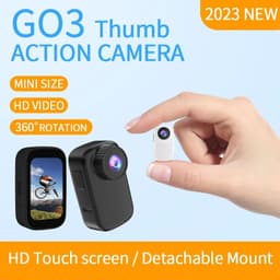 image-2023 New WIFI 4K HD Thumb Action Camera Anti-shake Video Driving Recorder Riding Pocket Aport Camera with Magnetic Back Clip