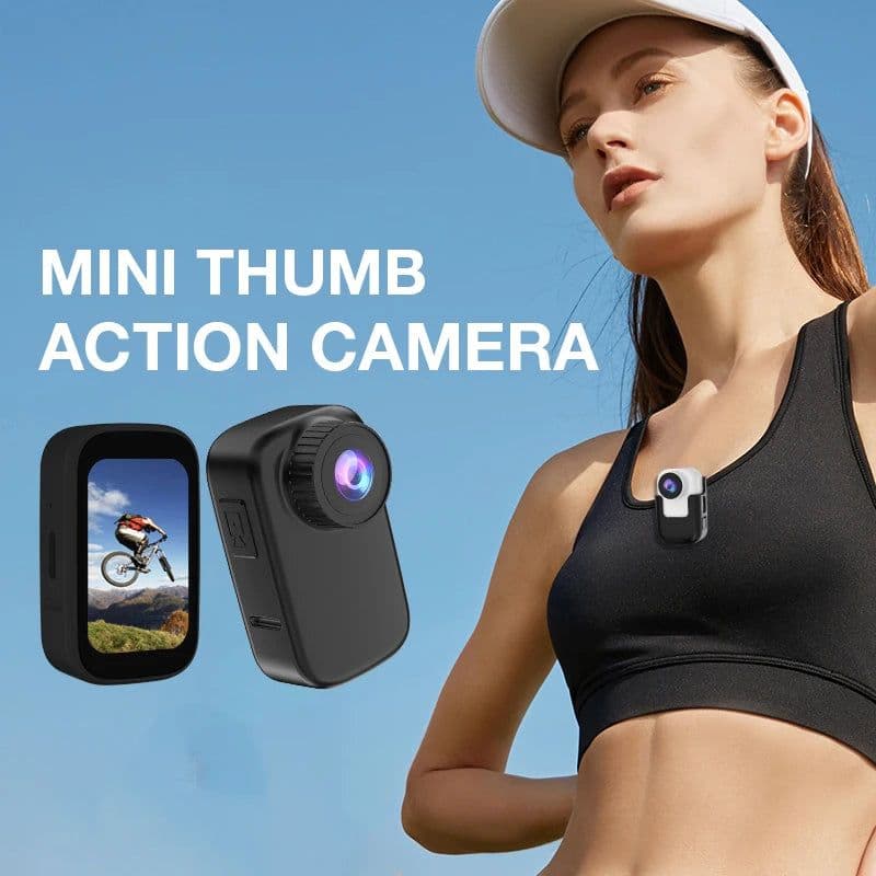 image-2023 New WIFI 4K HD Thumb Action Camera Anti-shake Video Driving Recorder Riding Pocket Aport Camera with Magnetic Back Clip