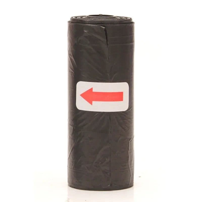 image-Pet Poop Bags Disposable Dog Waste Bags, Bulk Poop Bags with Leash Clip and Bone Bag Dispenser 1Roll Bags with Paw Prints