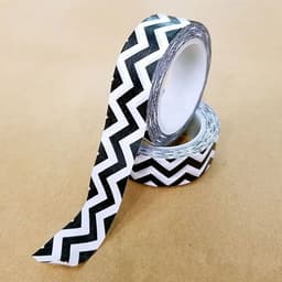 image-10m 1x Black and White Adhesive Tape Japanese Washi Tape Decorative Tape DIY Scrapbook Paper Photo Album Masking Tape Set