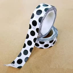 image-10m 1x Black and White Adhesive Tape Japanese Washi Tape Decorative Tape DIY Scrapbook Paper Photo Album Masking Tape Set